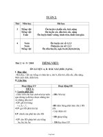 Giáo án dạy ngày Tuần 2 đến 5 Lớp 1