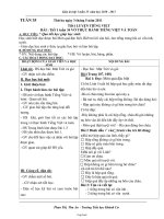 Thiết kế bài dạy tổng hợp các môn lớp 1 năm 2009 - 2010 (buổi chiều) - Tuần 35