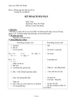 Kế hoạch bài dạy môn: Toán - Bài dạy: Luyện tập chung