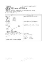 Kế hoạch dạy học lớp 2 - Tuần 22 năm 2012