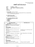 Giáo án môn Tự nhiên xã hội lớp 2 - Mặt trời và phương hướng