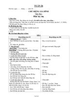 Kế hoạch bài dạy các môn lớp 1 (chuẩn kiến thức, kĩ năng) - Tuần 26