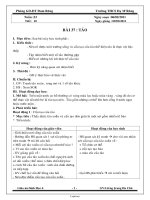 Giáo án lớp 6 môn Sinh học - Tuần 23 - Tiết 45 - Bài 37 : Tảo