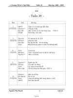 Giáo án Tổng hợp môn học lớp 1 - Trường TH Số 1 Ngô Mây - Tuần 30