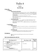 Giáo án môn học Lớp 3 - Tuần 4