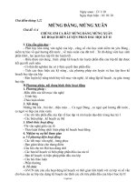 Giáo án Hoạt động ngoài giờ lên lớp lớp 6 - Chủ điểm tháng 1, 2: Mừng đảng, mừng xuân - Chủ đề 3-4: Chúng em ca hát mừng đảng mừng xuân kế hoạch rèn luyện phấn đấu học kỳ II