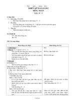 Giáo án Toán lớp 2 - Tiết: 31 - 5