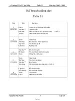 Giáo án Tổng hợp môn học lớp 1 - Trường TH Số 1 Ngô Mây - Tuần 31