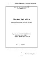Sáng kiến kinh nghiệm Hướng dẫn giải toán có lời văn cho học sinh khối 1