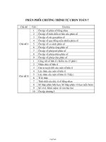 Giáo án môn học Đại số khối 7 - Phân phối chương trình tự chọn Toán 7