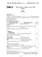 Giáo án tổng hợp Lớp 2 Tuần 11 - Trường Tiểu học Chính Nghĩa