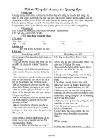 Giáo án Vật lý khối 7 tiết 9: Tổng kết chương 1: Quang học