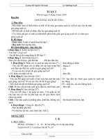 Thiết kế bài dạy các môn lớp 1 - Trường TH Nguyễn Viết Xuân - Tuần 3