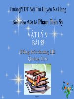 Bài giảng Vật lý 9 bài 58: Tổng kết chương III: Quang học