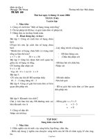 Giáo án Lớp 2 tuần 10 + 11