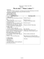 Giáo án lớp 2 môn học Thể dục - Ôn trò chơi: “Nhóm 3, nhóm 7“