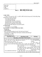 Giáo án lớp 6 môn Vật lí - Bài 2: Đo độ dài