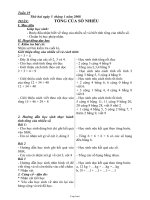 Giáo án lớp 1 môn Toán - Tuần 19