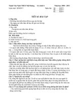 Giáo án môn Sinh học 6 - Tiết 65: Bài tập