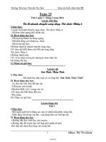 Giáo án buổi chiều lớp 2 - Trường Tiểu học Thị trấn Tây Sơn - Tuần 25