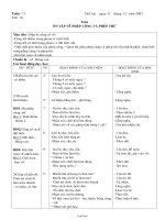 Giáo án môn Toán khối 2 năm 2007 - 2008 - Tiết 81: Ôn tập về phép cộng và phép trừ