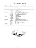 Giáo án Toán 2 tuần 25 tiết 3: Luyện tập chung