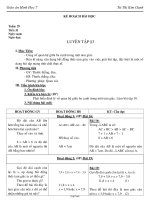 Giáo án môn Hình học lớp 7 - Chương 3: Quan hệ giữa các yếu tố trong tam giác, các đường đồng quy trong tam giác - Tiết 51: Luyện tập