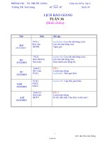 Giáo án các môn lớp 2 (buổi chiều) - Tuần lễ 16