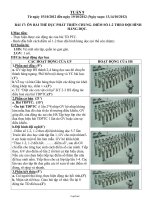 Giáo án môn Thể dục 2 - Bài 17: Ôn bài thể dục phát triển chung - Điểm số 1 - 2 theo đội hình hàng dọc