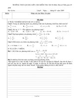 Bài kiểm tra tiết 56 môn: Đại Số