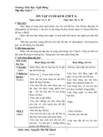 Giáo án Tập đọc - Kể chuyện 3: Ôn tập cuối kì II