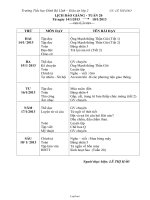 Thiết kế bài dạy các môn lớp 2 - Tuần 17 - Trường Tiểu học Đinh Bộ Lĩnh