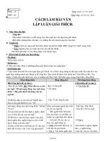 Bài giảng môn học Ngữ văn lớp 7 - Tuần 29 - Tiết 107: Cách làm bài văn lập luận giải thích