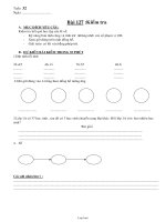Giáo án Môn Toán 1 - Tuần 32