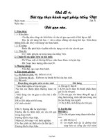 Giáo án tự chọn Ngữ văn 7 kì 2 theo chủ điểm