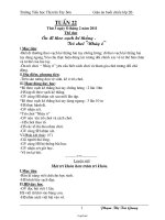 Giáo án buổi chiều lớp 2 - Trường Tiểu học Thị trấn Tây Sơn - Tuần 22