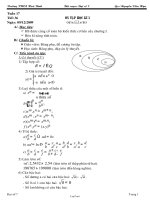 Bài soạn môn Đại số 7 - Trường THCS Hoà Bình - Tiết 36: Ôn tập học kì I