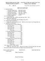 Mẫu: Biên bản kiểm kê