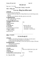 Bài soạn lớp 2 - Trường tiểu học Luân Giói - Tuần 13