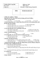 Kiểm tra 1 tiết môn: Vật lí (thời gian: 45 phút không kể phát đề)