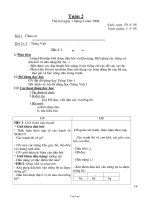 Thiết kế bài dạy môn học lớp 1 - Tuần 2 năm 2008