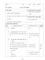 Giáo án Môn Tập đọc - Tiết 5 - Bài: Ôn tập cuối học kì I