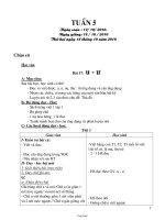 Giáo án các môn Tuần 5 Lớp 1
