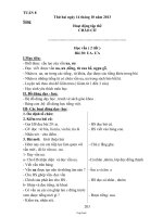 Giáo án giảng dạy môn khối 1 - Tuần 8 năm 2013