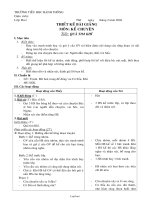 Giáo án Môn: Kể chuyện 2 - Tiết: Quả tim khỉ