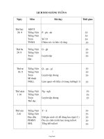 Giáo án giảng dạy các môn học lớp 1 - Tuần 6 năm 2009