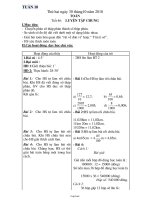 Giáo án Lớp 5 Tuần 10 Chuẩn KTKN