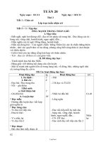 Giáo án Tổng hợp lớp 2 - Tuần dạy 20 năm 2011