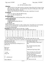 Giáo án môn Đại số 7 - Trường PTDT Nội Trú Yên Châu - Tiết 47: Số trung bình cộng