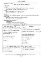 Bài soạn môn Đại số khối 7 - Tiết 1 đến tiết 3